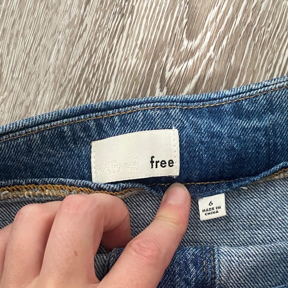 Wilfred Blue Denim Mini Skirt - Picture 2 of 4